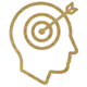 Icon: Zielscheibe mit Pfeil
